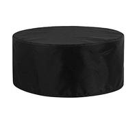 Copertura rotonda per tavolo da giardino, 160 x 110 cm, impermeabile, in tessuto Oxford antivento, protezione per mobili da giardino, protezione per tavolo da patio
