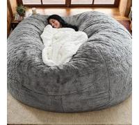 Copertura Sacco Di Fagioli in Velluto Solo Senza Riempimento Lavabile Addensato Morbido Elasticizzato Tinta Unita Cerniera Sacco Gioco Camera Letto Ufficio Soggiorno,I,150 * 75cm