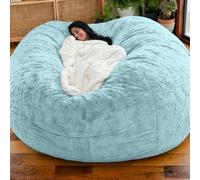 Copertura Sacco Di Fagioli in Velluto Solo Senza Riempimento Lavabile Addensato Morbido Elasticizzato Tinta Unita Cerniera Sacco Gioco Camera Letto Ufficio Soggiorno,J,180 * 90cm