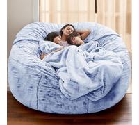 Copertura Sacco Di Fagioli in Velluto Solo Senza Riempimento Lavabile Addensato Morbido Elasticizzato Tinta Unita Cerniera Sacco Gioco Camera Letto Ufficio Soggiorno,E,150 * 75cm