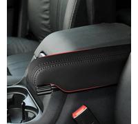 Copertura scatola bracciolo 2 Pezzi Copribracciolo Sedile Laterale Auto In Pelle Originale Curva Per Land Per Rover Per Discovery 3 4 2004-2016(Nero)