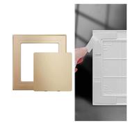 Copertura scatola fusibili, Pannello di accesso autoadesivo in plastica a scatto for impianti idraulici e HVAC multicolore, diverse dimensioni(Gold,100x100mm (4x4in))