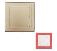 Copertura scatola fusibili, Porta di accesso in plastica autoadesiva a scatto multicolore, diverse dimensioni(Gold,100x100mm (4x4in))
