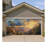 Copertura scenica per porta del garage del Grand Canyon, grande paesaggio naturale, decorazioni per porte del garage, decorazione da parete all'aperto con serata tempestosa, decorazione per la casa