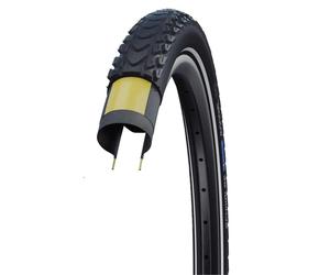 Copertura Schwalbe Marathon Mondial - 27.5 X 2.40 Clincher Wire Nera/Riflettente