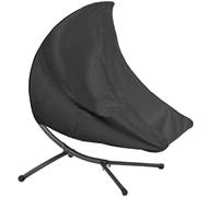 Copertura Sdraio Sospesa con Cerniera e Coulisse, Coperture Lettino Sospesa Impermeabile, 600D Tessuto Oxford - Nero