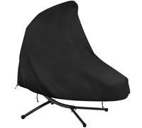 Copertura Sdraio Sospesa Impermeabile,Copertura Sedia a Sdraio Sospesa Antivento,Cover Sdraio Sospesa con Coulisse,420D Oxford Tessuto Antipolvere,Resistente allo strappo (200*120*200cm,Nero)