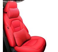 Copertura Sede Automobile Per Nissan Per Qashqai J10 J11 Per I Calci Per X Trail T31 T32 Per Teana J32 Per Tiida Per Versa Per Navara D40 Set Completo In Pelle Protezione Sedile(Rosso,Deluxe)