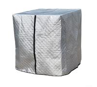 Copertura serbatoio 1000L per IBC con protezione antigelo isolamento termico e protezione UV (argento)