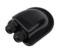 Copertura sigillante per ingresso cavi in plastica ABS per montaggio su tetto di pannelli solari per caravan e yacht, offre isolamento e protezione contro i raggi UV e l'umidità senza viti (nero)