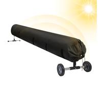 Copertura solare per bobina per piscina, copertura solare per piscina a terra, mulinello | kit di cinghie di fissaggio con protezione impermeabile per recinzione per interni ed esterni