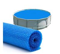 Copertura Solare per Piscina 270 x 270 cm Protezione per Copertura Estiva Piscina 400 µm, Tagliabile, Protezione Isotermica, Riscaldamento Acqua, Blu