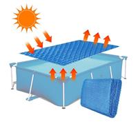 Copertura Solare Per Piscina, Copertura Antipolvere Per Vasca Idromassaggio, Coperta Isolante Con Pellicola A Bolle, Riscaldatore Solare Pieghevole Spesso Per Piscina, Telone Rettangolare Tagliabile