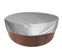 Copertura solare rotonda per piscine fuori terra, 230 x 200 cm, resistente ai raggi UV, copertura in plastica impermeabile per ridurre l'evaporazione, trattenere il calore e bloccare i debiti (140 x