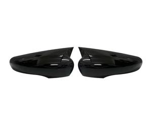 Copertura Specchietto Esterno Per Clio 4 MK4 2012-2019 Per Zoe 2012-2017 Per Captur 2013-2019 Coperchio Copri-specchio Laterale Per Portiera Posteriore(Glossy black)