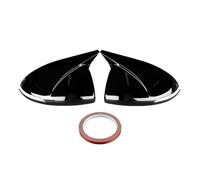 Copertura Specchietto Per Hyundai Per Sonata DN8 2020-2022 LHD Copertura Specchietto Retrovisore Laterale Look Fibra Di Carbonio Calotta Specchio Retrovisore(Gloss Black)