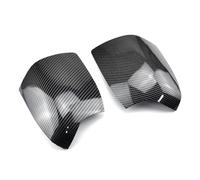 Copertura specchietto retrovisore esterno 2 Pezzi Per Ford Per Focus 2005-2008 Carbon Black E Bright Copri Specchietti Retrovisori Specchietto Retrovisore(With lights-2)