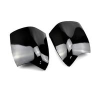 Copertura specchietto retrovisore esterno 2 Pezzi Per Ford Per Focus 2005-2008 Carbon Black E Bright Copri Specchietti Retrovisori Specchietto Retrovisore(With lights-1)
