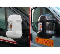 Copertura specchietto retrovisore Milenco per fiat ducato, peugeot boxer e citroen relay 2 pezzi nero