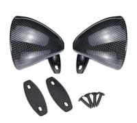 Copertura Specchietto Universali Specchietti Retrovisori Auto Classici Retrò 2 Pezzi Porta Laterale Retrovisore Fibra Carbonio Nero