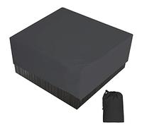 Copertura Square per Spa Copertura per Vasca Idromassaggio da Giardino Tessuto in Poliestere 190T Telo Protettiva per Piscina con una Borsa di Stoccaggio 7 Taglie a Scelta Nero,220x220x90cm