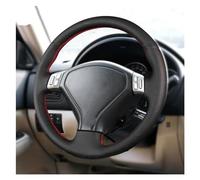 Copertura Sterzo Per Per Forester Per Outback Per Legacy 2005 2006 2007 Volante Per Auto Cucita Mano Copertura In Pelle Trim Copri Sterzo Auto(Black-white line)