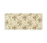 Copertura superiore della lavatrice con bordo in pizzo con borsa laterale lavabile Lavatrice e Asciugatrice Coperture per la Top Spring Retro Fiori Farfalle per Lavanderia Cucina 130 x 55,9 cm
