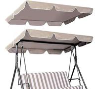 Copertura superiore for tettoia di ricambio impermeabile for sedia da altalena giardino for coperture for mobili esterno for amaca a 2-3 posti(A,249x185x18cm)
