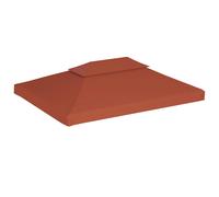 Copertura Superiore Gazebo a 2 Strati 310g/m² 4x3m Terracotta