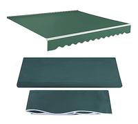 Copertura superiore impermeabile retrattile per patio e camper personalizzabile 6 x 2 m schermo verde ombra per campeggio giardino baldacchino poliestere resistente.