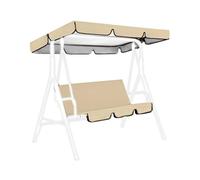 Copertura superiore oscillante Set di copertura for altalena resistente, tettoia da giardino impermeabile for esterni(Beige)