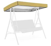 Copertura superiore oscillante Telo di ricambio impermeabile for sedia a dondolo da giardino 3 for coprisedile in materiale antipioggia e antivento con vestibilità sicura(Beige 213x122x18cm)