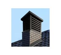 Copertura Superiore Per Camino In Lega Di Alluminio Antiruggine Cappuccio Antipioggia Per Camino A Canna Fumaria Singola(20x20Inch/50x50cm)