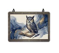Copertura superiore per fornello elettrico, elegante libro artistico piuma nessuno blu navy gomma antiscivolo copertura per piccoli spazi cucina cabina cucina decorazione 71 x 50 cm