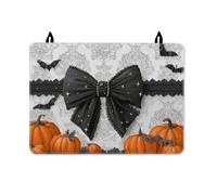 Copertura superiore per fornello elettrico, elegante zucca pipistrello Halloween arancione PU copertura superficiale per piano in vetro cabina elettrica decorazione cucina 71 x 50 cm