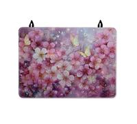 Copertura superiore per fornello elettrico, motivo fiori di ciliegio, romantici petali di farfalla primaverile in gomma antiscivolo per forno elettrico cabina cucina decorazione 71 x 50 cm