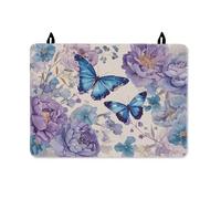 Copertura superiore per fornello elettrico, motivo floreale, acquerello, peonia, fiore, primavera, blu, impermeabile, per cucina, cucina, piano di lavoro, decorazione, 71 x 50 cm