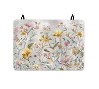 Copertura superiore per fornello elettrico, motivo floreale, vintage, foglia di petalo primaverile, lavabile, impermeabile, per induzione o elettrica, decorazione per la casa e la cucina, 71 x 50 cm