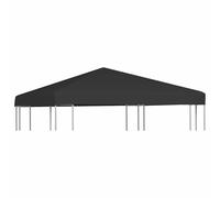 vidaXL Copertura Superiore per Gazebo 270 g/m² 3x3 m Nera