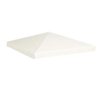 Copertura Superiore per Gazebo 310 g/m² 3x3 m Bianco Crema