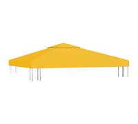 Copertura superiore per gazebo a 2 strati 310 g/m² 3x3 m gialla