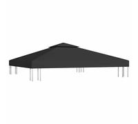AX Ricambio Tetto Copertura Superiore Gazebo 3x3m Nero Senza Telaio Sole 312072