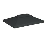 vidaXL Copertura Superiore per Gazebo a 2 Strati 310g/m²4x3m Antracite