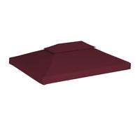 AX Ricambio Tetto Copertura Superiore Gazebo 4x3m Bordeaux Senza Telaio 0K 44761