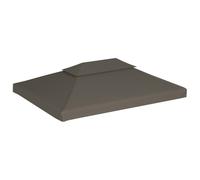 vidaXL Copertura Superiore per Gazebo a 2 Strati 310g/m² Talpa Tetto Tendone