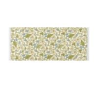 Copertura superiore per lavatrice e asciugatrice con bordo in pizzo con borsa laterale lavabile per lavatrice e asciugatrice per la parte superiore retrò beige fiori William Morris si adatta alla