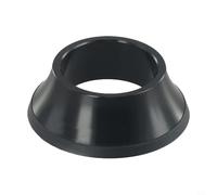 Copertura superiore per manubrio della bicicletta, 28,6 mm, tappo per sterzo per bici da strada, MTB, coperchio piatto in lega di alluminio con guarnizione O-Ring, ciotola da 44 mm (nero)