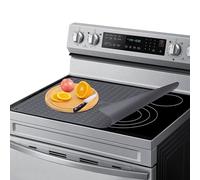 Copertura superiore per stufa elettrica, copertura per stufa 76,2 x 53,3 cm, resistente al calore, tappetino in silicone per stufa in vetro, tappetino scolapiatti per bancone della cucina (XXL, grigio