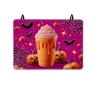 Copertura superiore per stufa elettrica, motivo zucca, pipistrello fantasioso di Halloween, ragnatela di Halloween, copertura antiscivolo in gomma arancione per piano in vetro, decorazione da cucina