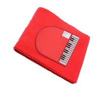 Copertura Tastiera Pianoforte in Microfibra, Set Rosso da 2 Pezzi | Protezione per Tasti e Superficie, Accessorio per Piano 88 Note, Aiuta a Tenere Pulito e Ordinato